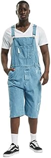 Urban Classics Men's Denim Short Dungaree
