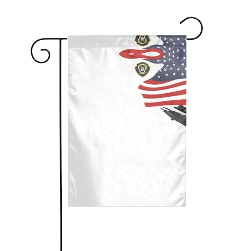 JKDGOJ Bandera de jardín con imagen de bandera nacional, bandera de jardín adecuada para todas las estaciones, 12 x 18 pulgadas