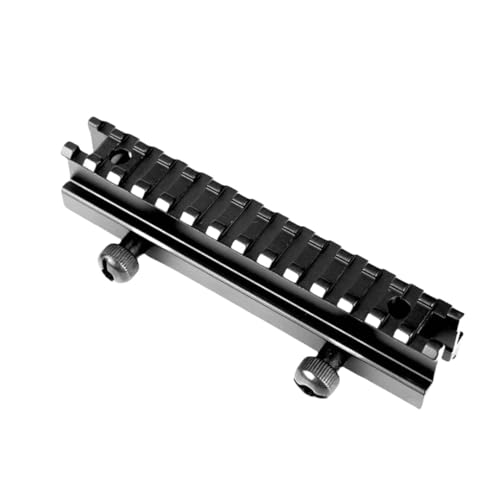 MyHaing Contrarreloj táctico de Caza de 1 Pulgada y 1 Pulgada Vista de mira de 20 mm Picatinny Teje Pista Pistola de Aire comprimido Accesorio Base de Linterna