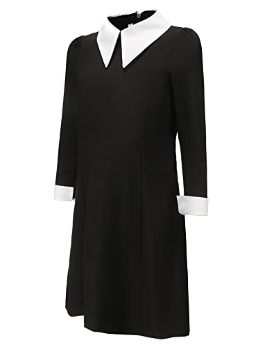 Disfraz negro suave para niñas con collar y accesorios miniatura 3