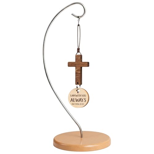 DINIZON Wood Cross Decor Easter Religious Gifts For Women Men Mom Dad