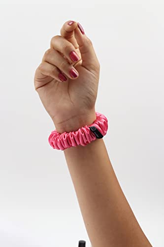 Image of Premium Satin Scrunchies for Women | Hair Bands, Ponytail Holders & Rubber Bands | Skinny, Fluffy, No-Damage Hair Ties | Girls Hair Accessories | Small Size | Pack of 6