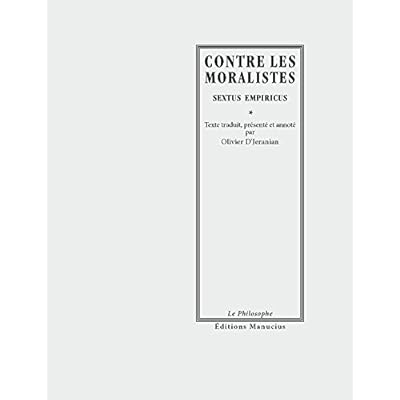 CONTRE LES MORALISTES