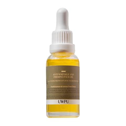 UWPU Frankincense Face Oil 30ml | Anti-Wrinkle, Firming & Anti-Aging Formula | 100% Pure & Natural | Boost Skin Elasticity & Smoothness | Perfect for Mature & Dull Skin Cover