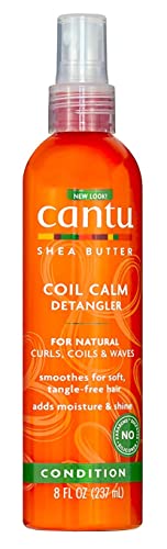 Cantu Natural Hair Detangler Coil Calm Spray 8 Ounce (235ml) (Pack of 3)