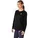 ASICS Women's Silver Long Sleeve TOP Running Apparel, S, Performance Black