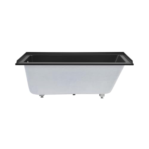 Image of Swiss Madison Voltaire 60 inch x 30 inch Left-Hand Drain Alcove Bathtub in Matte Black