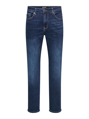 ONLY & SONS Male Slim Fit Jeans ONSWEFT Mittlere Taille Normal geschnitten Jeans