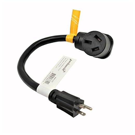 Parkworld 886122 Household 5-15 Plug Male to Electric Range 10-50 Receptacle Female Adapter Cord,ONLY Output 125V