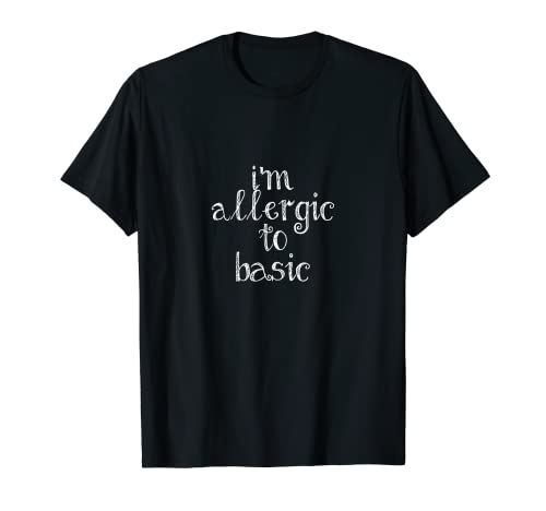 I'm Allergic To Basic Pop Culture Camisa Camiseta