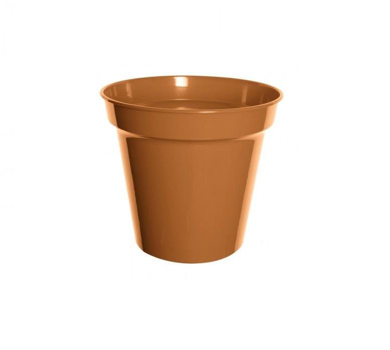 Large Plastic Plant Pots 25cm 10 Inch Vegetable Cultivation Terracotta Colour Indoor/Outdoor Plant Pot Planter Seed Starting Pot Flower Plant Container 1 Pack.