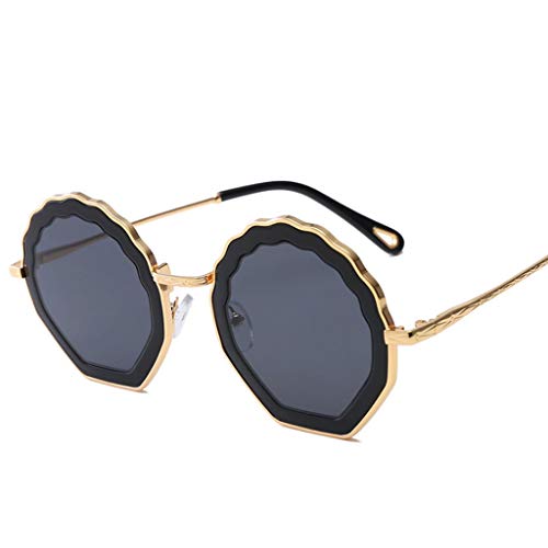 Lunettes de soleil pour femmes verres dégradés monture métal doré chic tendance