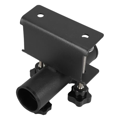 Support de parasol réglable noir en alliage avec pince ajustable pour balcon et extérieurs - 2