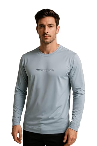 Image of Men's Crew Neck T-Shirt | Premium Polyester Fabric | Breathable, Lightweight, Stylish Activewear for Gym, Training & Casual Wear