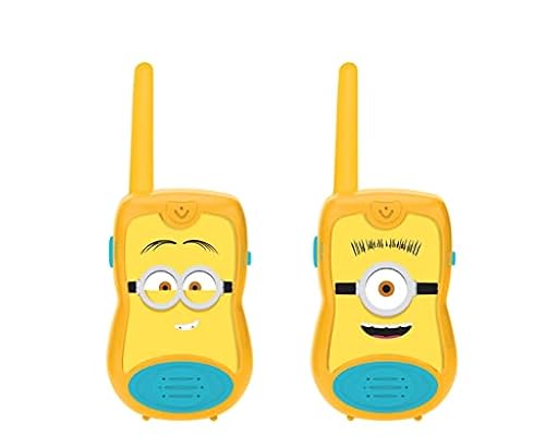 Lexibook, Mi Villano Favorito, Walkie-talkies Minions 200m, Juego de comunicación para niños, 2 Canales de comunicación, Clip para cinturón, Amarillo, TW12DES | Ya disponible en tu tienda friki favorita! En mundofriki.es!