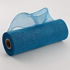 Deco Poly Mesh, Denim Blue Non Metallic - 10 Inch x 30 Feet RE1302MM