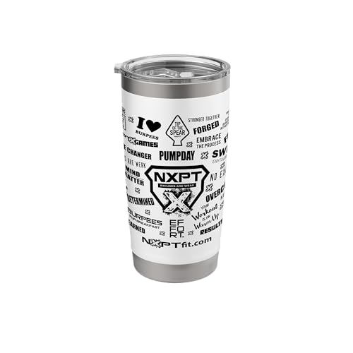 NXPT Fitness Motivational Slogan San Diego Gym Stainless Steel Insulated Tumbler