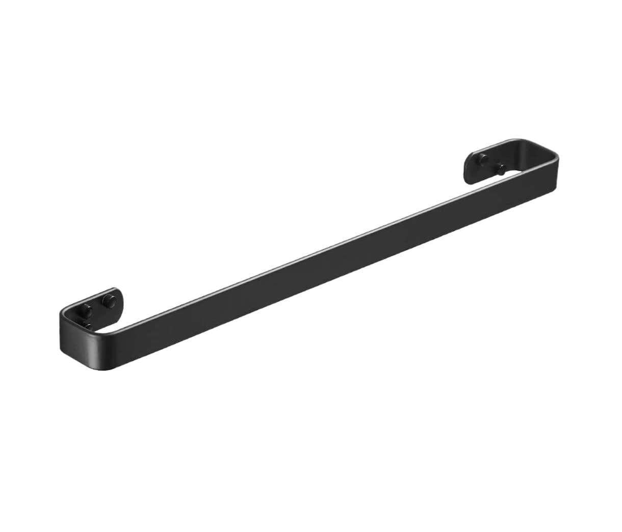 DKRAHRJJ Towel Rail Wall Mounted Towel Holder Towel Bar, Towel Rack for Bedroom Kitchen Office, Bathroom Shelf/Black/50Cm