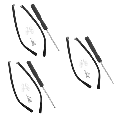 FOMIYES 3 Pairs Universal Eyeglass Arm Replacement Non Slip Temple for Glasses