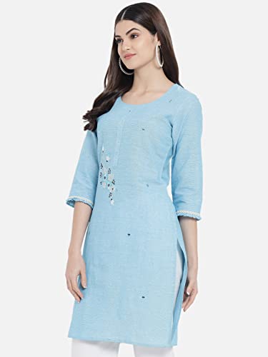 Image of Women's South Cotton Solid Kurti for Girls