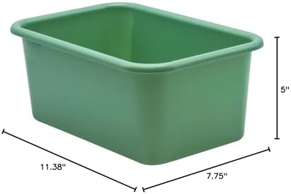 Teacher Created Resources® Eucalyptus Green Small Plastic Storage Bin image 5