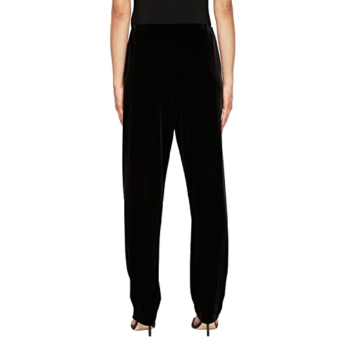 Alex Evenings Womens Velvet Full Length Straight and Slim Leg Dress Pant (Petite and Regular Sizes)2