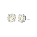 Michael Kors Sterling Silver Pavé Cushion-Cut Stud Earrings Silver-Tone One Size
