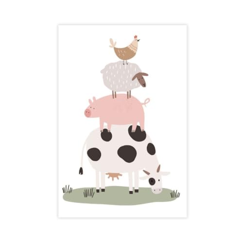 Affiches sur toile ferme pour chambre d'enfant : créez un espace ludique et chaleureux
