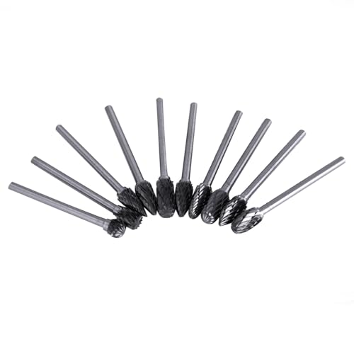 Set de 10 fresas de carburo de tungsteno para metal y madera miniatura 1