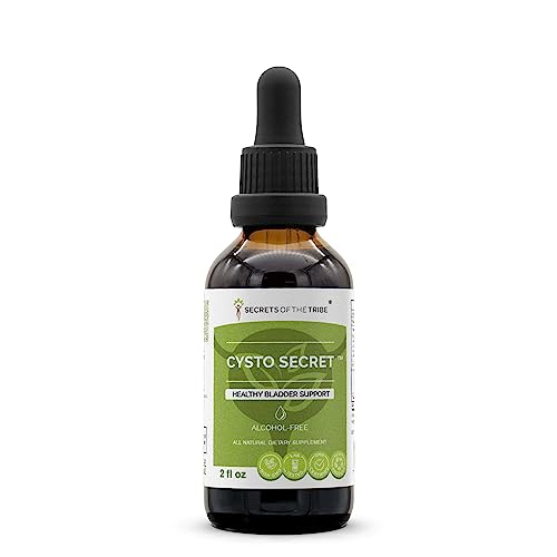 Secrets of the Tribe Cysto Secret Alcohol-Free, Glycerite Corn Silk, Cleavers, Horsetail, Uva Ursi, Pumpkin, Buchu. Tincture Herbal Extract Healthy Bladder Support 2 OZ