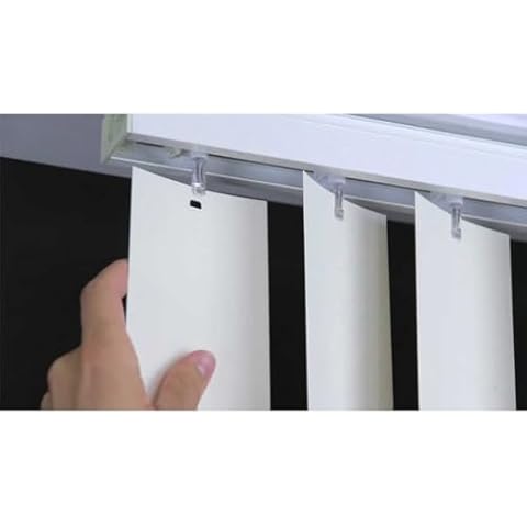 Vertical Blinds Replacement Slats Heavy Duty PVC Smooth Curved (White) You Pick Size and Quantity (82.5 Inches) (2 Slats) Cover