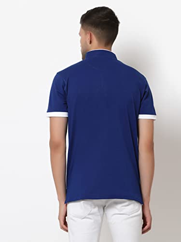 Image of UZARUS Men's Solid Cotton Regular Fit Polo T-Shirt