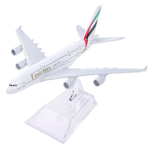 Image of FunBlast Diecast Aeroplane Scale Model - Airplane Miniature Model Only for Display, Size -14 Cm (A380-Emirates)