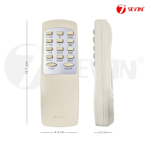 Image of 7SEVEN Compatible with Lloyd AC Remote Control Model 54D Suitable for Split and Window 1 1.5 2 Ton Air Conditioner Remote - Match Each Keys Exactly to Replicate Genuine Remote Function