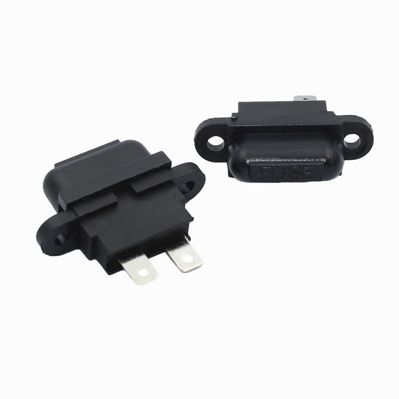 100PCS ATC Fuse Box Blade Standard Holder with Cover QS-03 Auto Parts 30A Amp 48VDC for Car 2 Pins