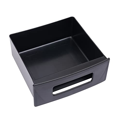 LIAPDG 10Kg/22Lb Auto Rice Dispenser, Black Dispenser Three Gears Measuring Rice Storage Container Stainless Steel Rice Organization with Grains Tray Cone-Shaped Funnel Design