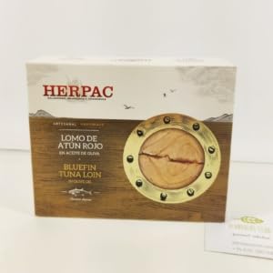 Lomo de atún rojo en aceite de oliva HERPAC 245 gr
