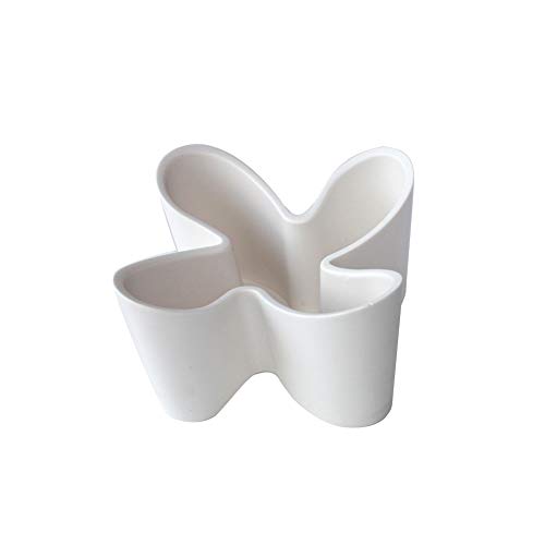 Ljym88 Boîte de rangement de table Organisateur épais à quatre feuilles Support de télécommande Bureau Antidérapant Résistant à l'usure Maison Pratique Accessoire délicat, blanc, Taille unique Cover