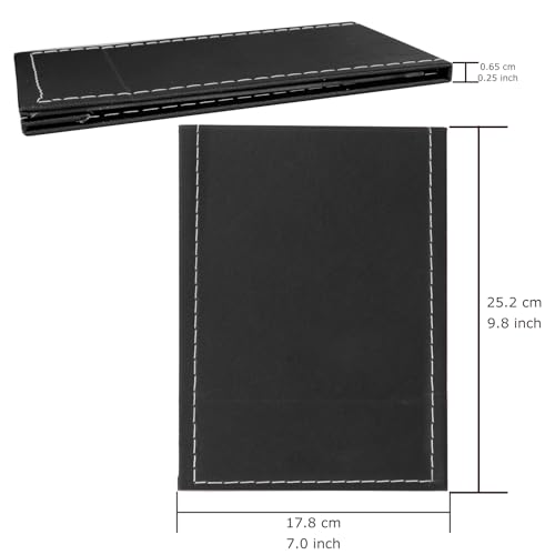 Espejo de maquillaje rectangular 7x10 pulgadas negro miniatura 2