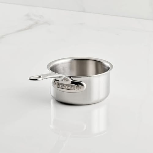 Hestan ProBond Luxe Butter Warmer 0.75 Quart, Polished Professional Clad Stainless Steel Hestan ProBond Luxe Butter Warmer 0.75 Quart, Polished Professional Clad Stainless Steel