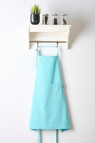 Image of Uni Plain Apron Title - 100% Cotton Kitchen Apron For Women & Men | Uni Plain, (28 inch X32 inch) | Durable Apron with Spacious Pocket - Perfect Kitchen Set for Home or Professional Use
