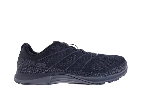 INOV8 F-Fly - Zapatos minimalistas de gimnasio para mujer, Negro/Gris, 25 cm