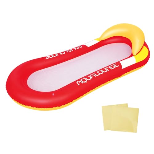 浮き輪 フロート 大人用 水上ハンモック 浮き輪ベッド アクアラウンジ インフレータブル フロート マット 屋外用 強い浮力 水中ベッド 水遊び 暑さ対策 修復パッチ 2枚付き