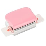 Manual Paper Hole Punch, Pink, 5 Sheet Capacity, Multi-Hole Pattern for A4/A5/B5, Loose-Leaf Crafting and Scrapbooking