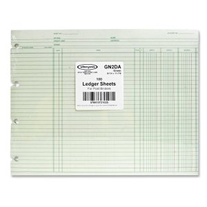 Wilson Jones Accounting, 9-1/4 x 11-7/8, 100 Loose Sheets/Pack, PK - WLJGN2D