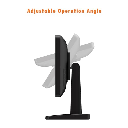 Image of ANGEL POS 12 inch Touch Screen Monitor, 1366x768 HD POS Display with HDMI & VGA, Splash-Resistant Front, Adjustable Metal Stand, Ideal for Customer Display, Checkout Counter, or POS Terminal