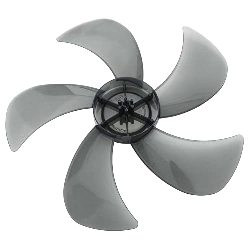 Miniatura 2 de Msemis Reemplazo Paletas De Ventilador 16 Inches Aspas De Ventilador 5 Hojas De Plástico Transparentes Accesorios De Ventiladores Ventilador De Pie Negro E One Size