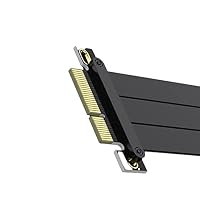 10Gtek PCIE 3.0 X4 Male to X4 Male Extension Cable, Black Extension Riser Card Cable, Straight to Straight, Anti-Interference EMI Material, 20cm – Ansicht 3