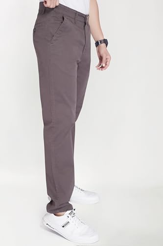 Image of DIVISIVE Men's Regular Fit Cotton Chinos Trousers Pants