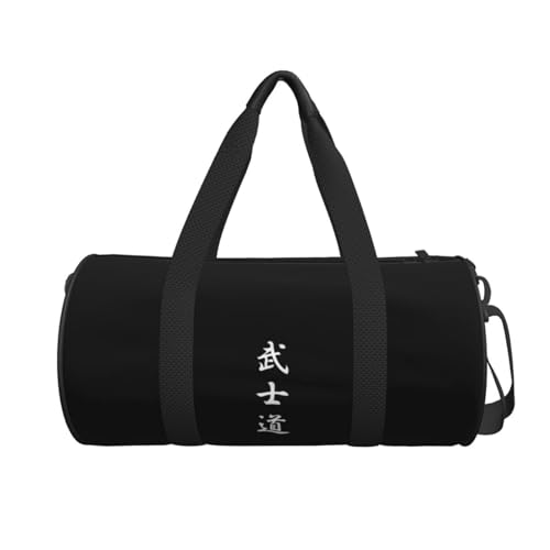 Japanese Kanji Bushido-1 Gym Duffel Bag Durable Yoga Bag Large Workout Bag Sport Gymbag For Women Men3